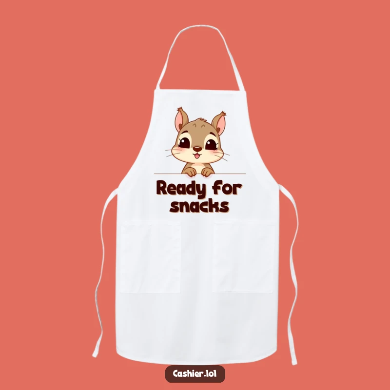 Funny Squirrel Kitchen Apron: Curious Character, Fun & Perfect Funny Gift