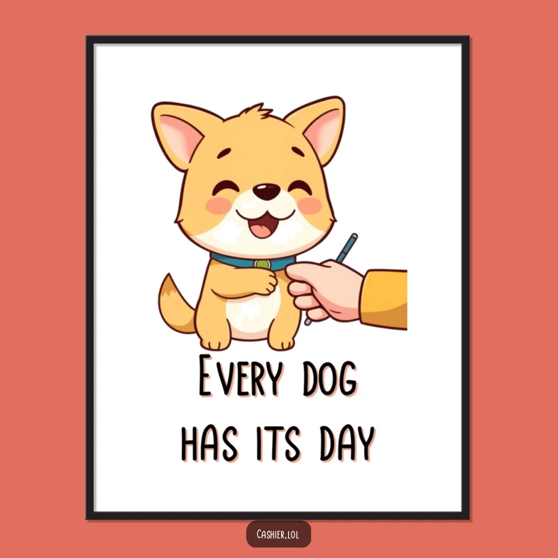 Funny Free Printable Wall Art: Cheerful Dog Service, Kind & Humorous Downloadable Decor