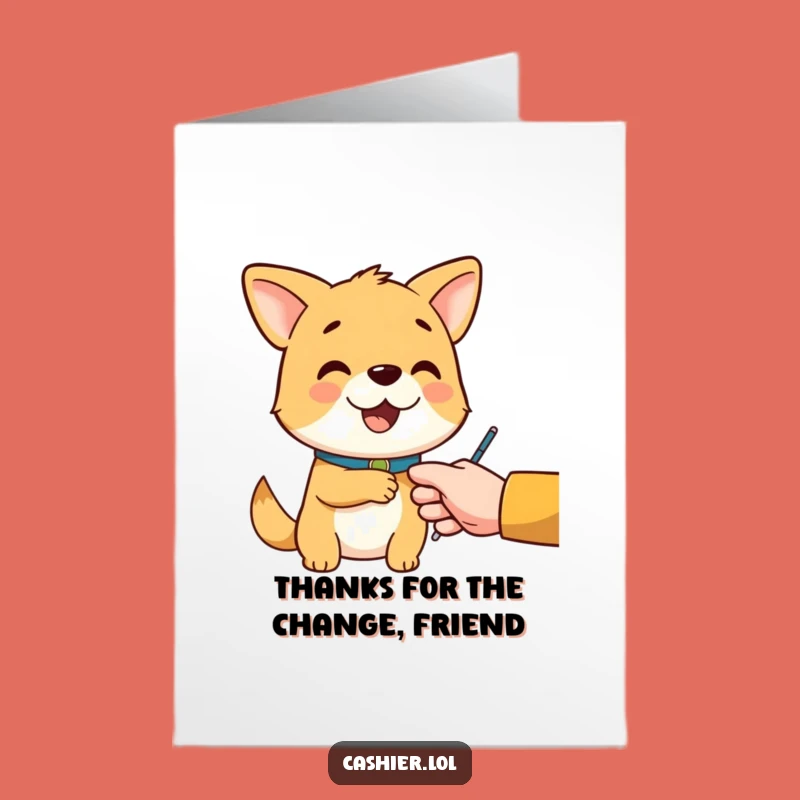 Free Printable Thank You Card: Dog's Service, Funny Gratitude, Sweet Downloadable Gift