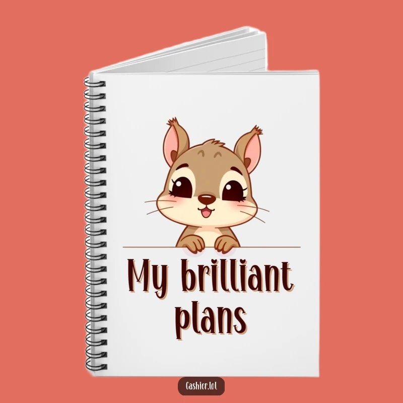 Funny Squirrel Notebook: Curious Character, Journal & Perfect Funny Gift